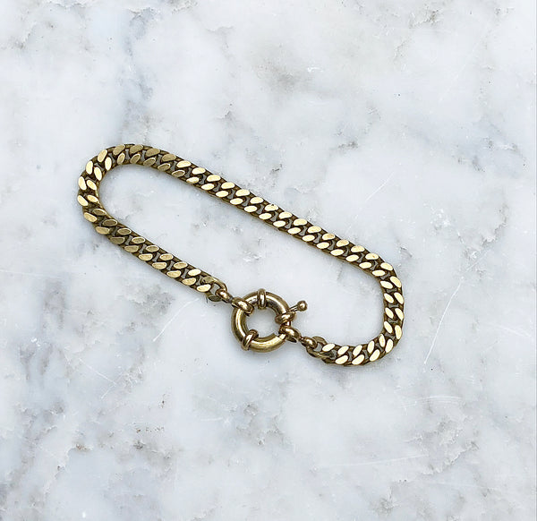 Flat Link Chain Bracelet